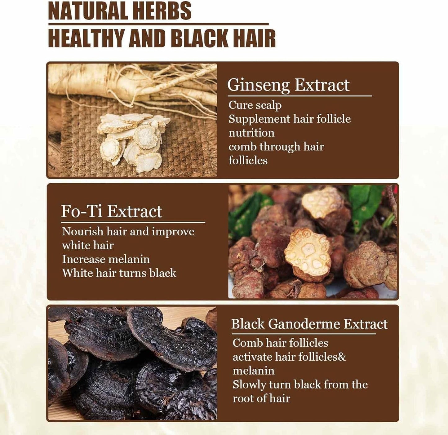 Organic Ganoderma Anti-Grey Hair Serum