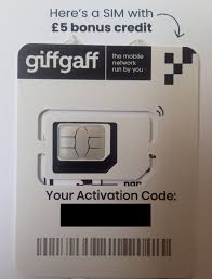 UK Sim, Giffgaff UK Sim